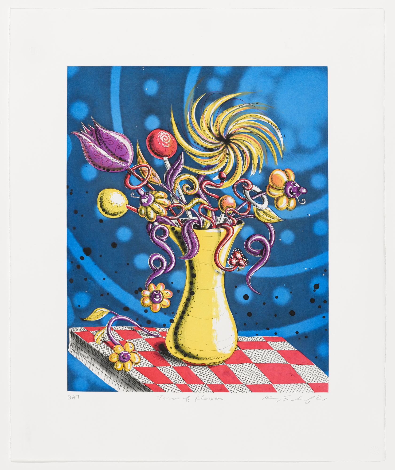 Towers Of Flowers by Kenny Scharf