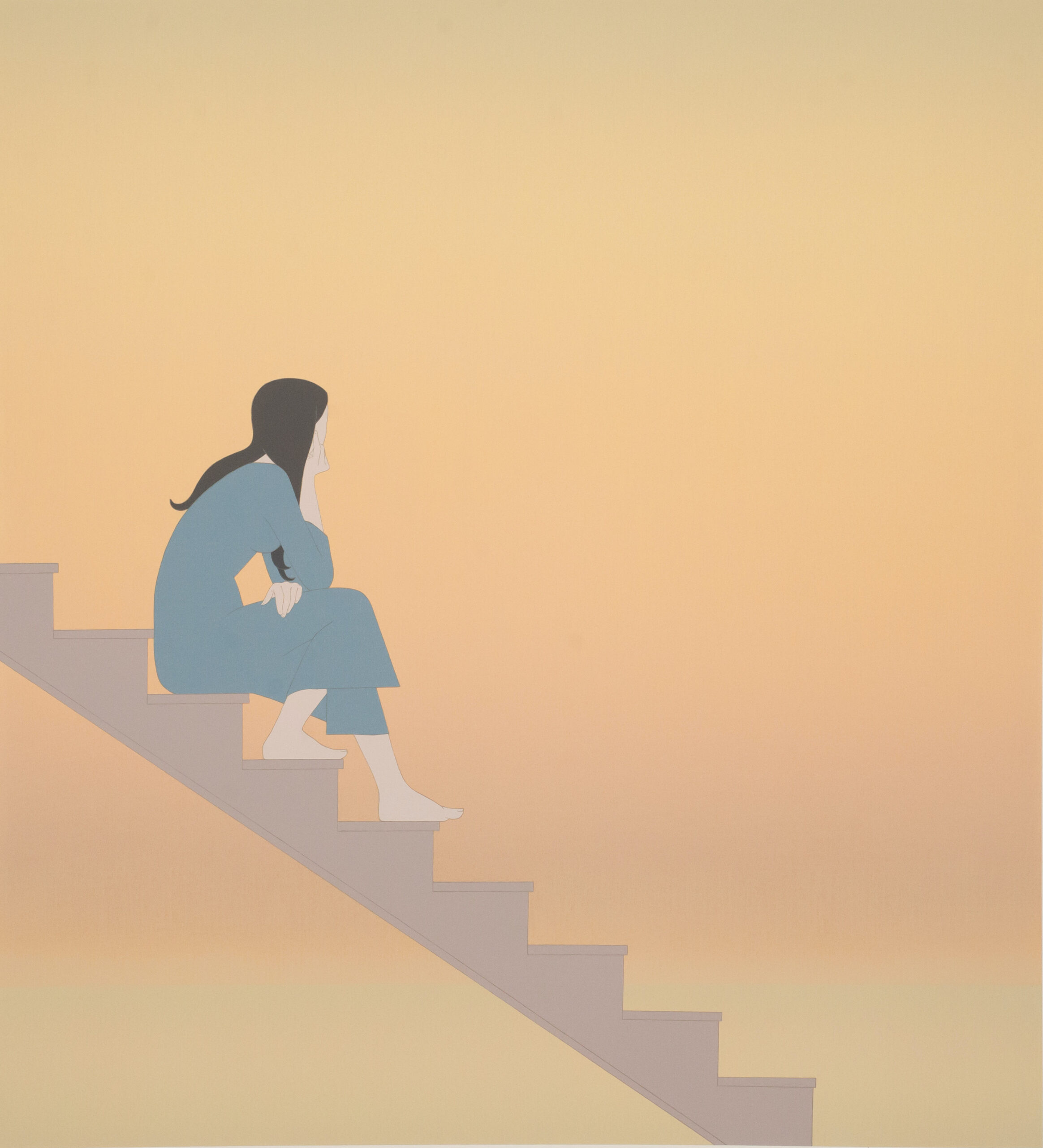 Stairway To The Sea by Will Barnet