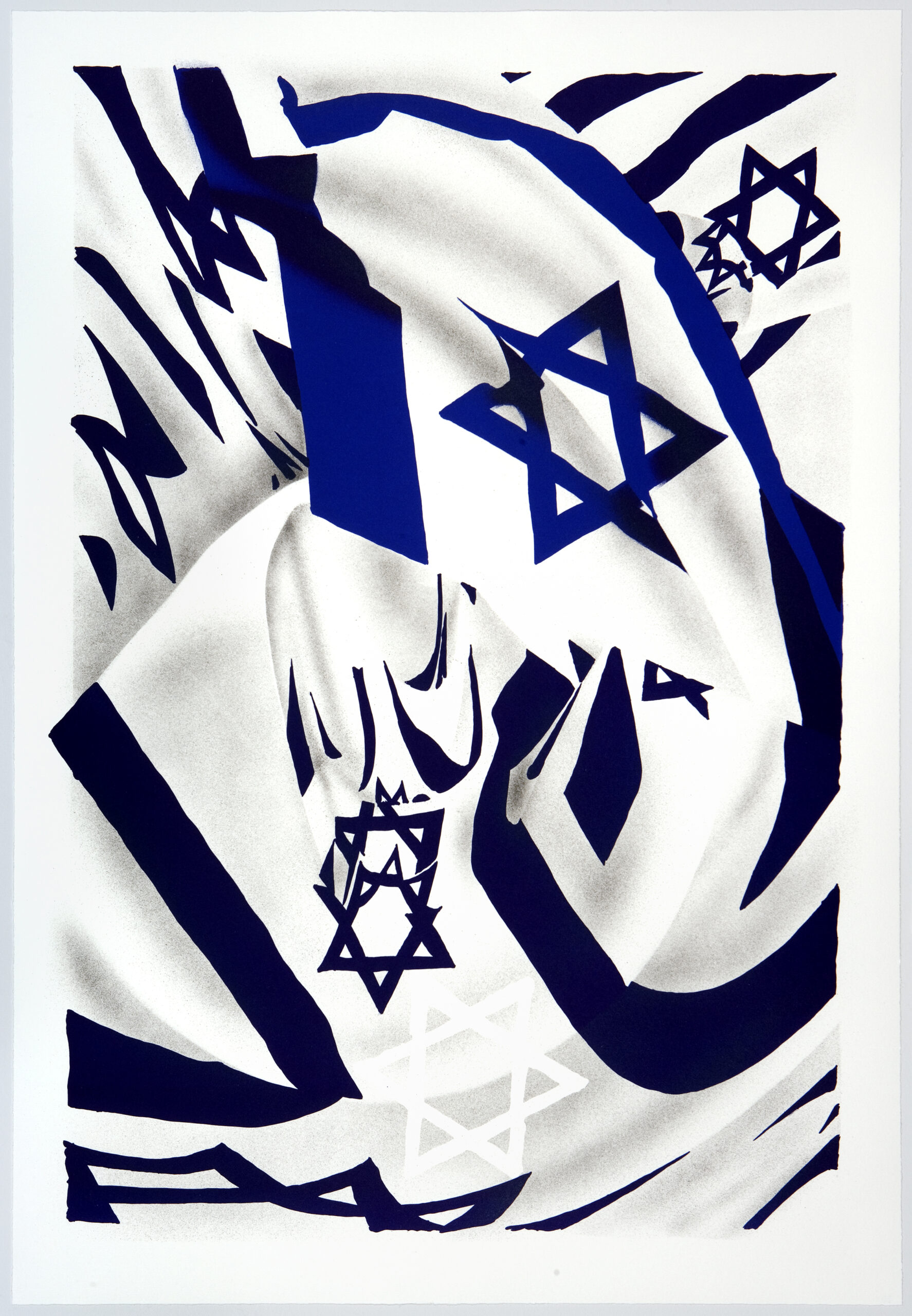 The Israel Flag At The Speed Of Light by James Rosenquist