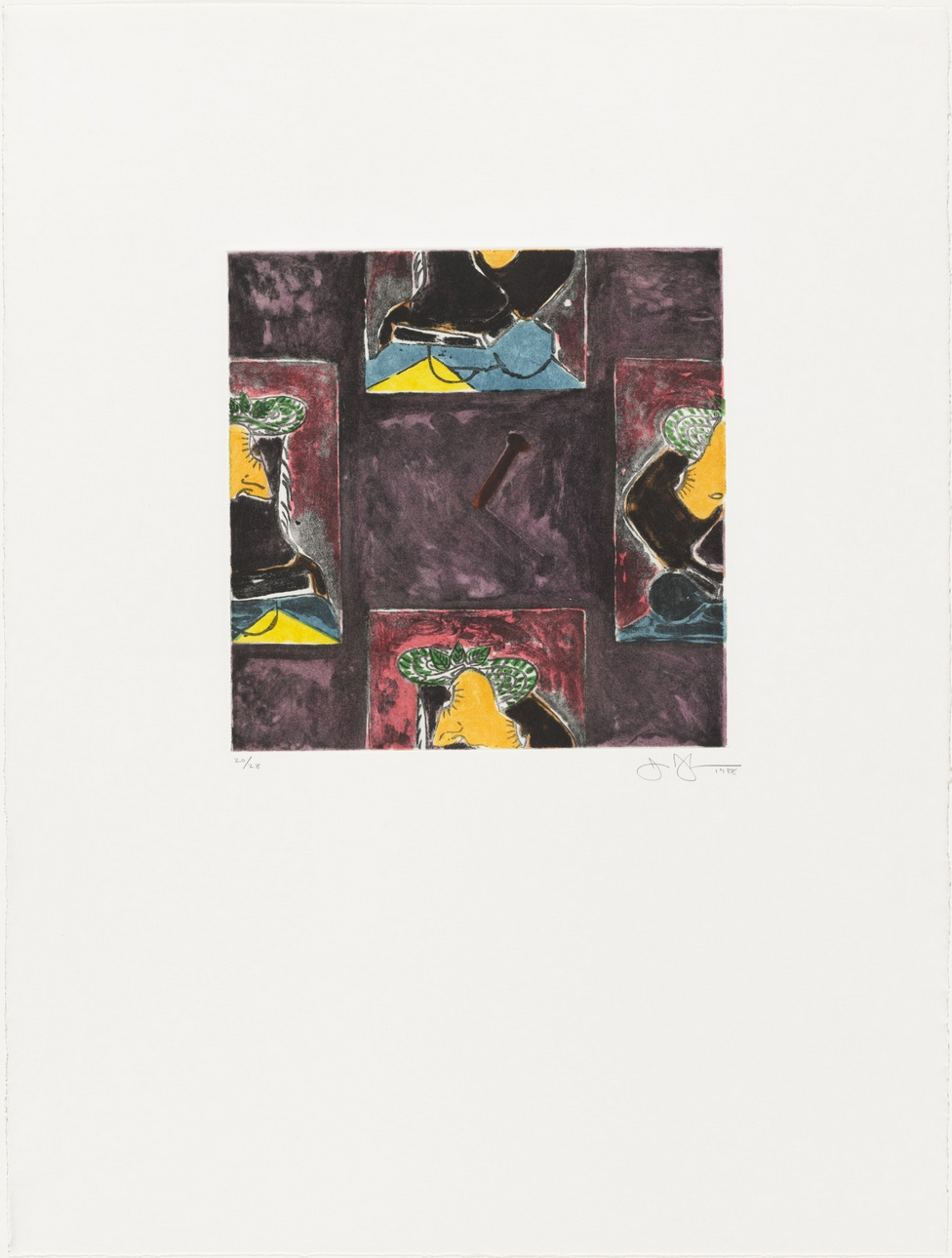 Untitled 1988 by Jasper Johns