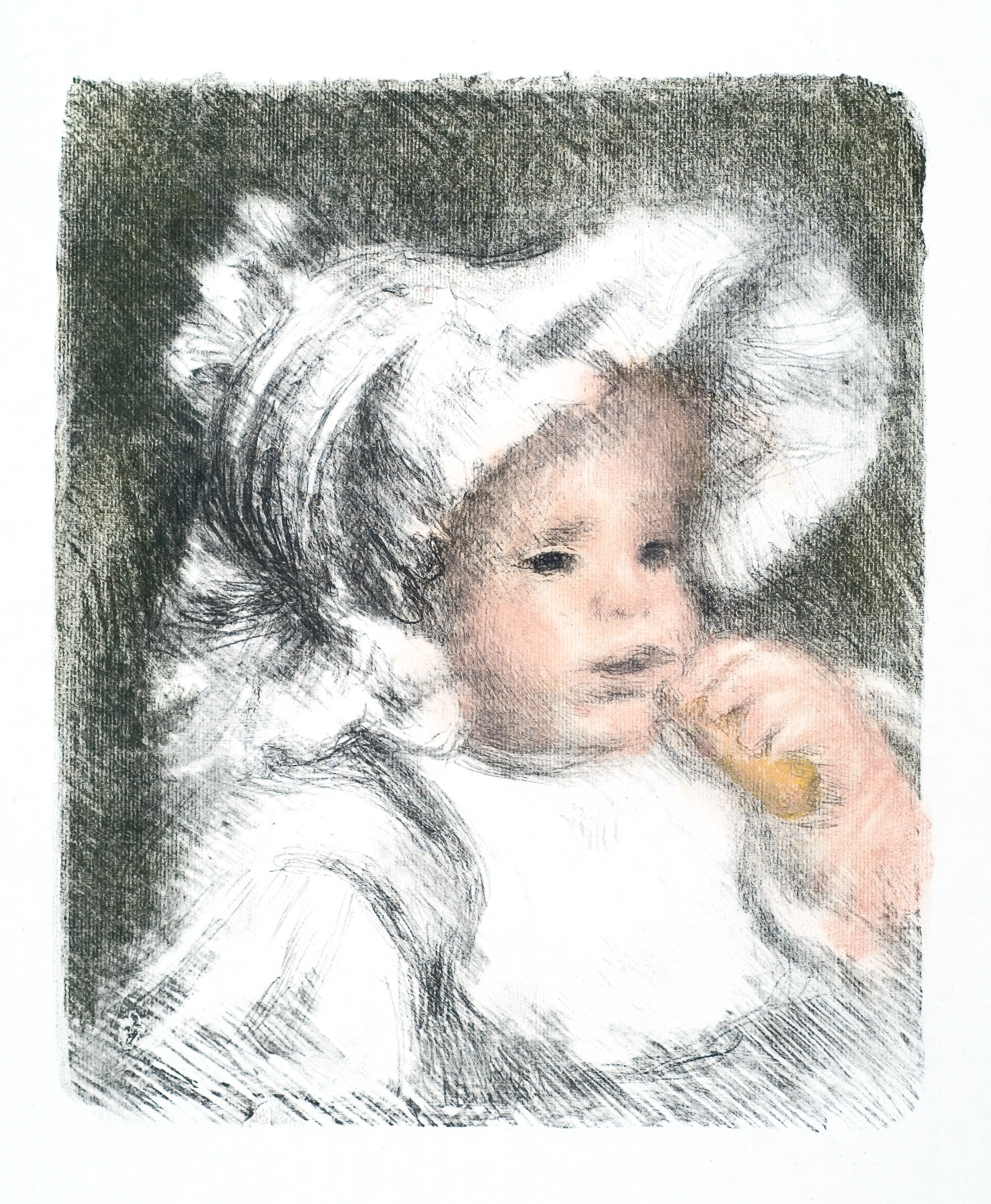 L’enfant Au Biscuit (jean Renoir) by Pierre Auguste Renoir