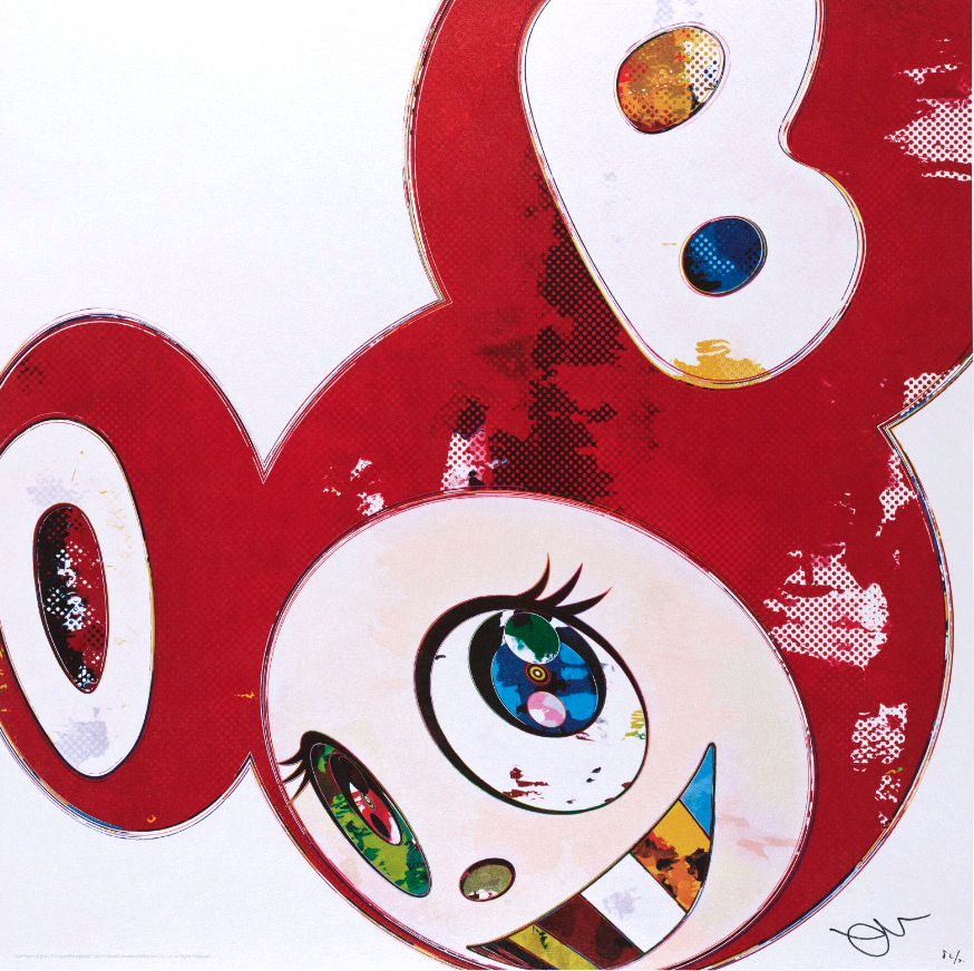 And Then… (red) by Takashi Murakami