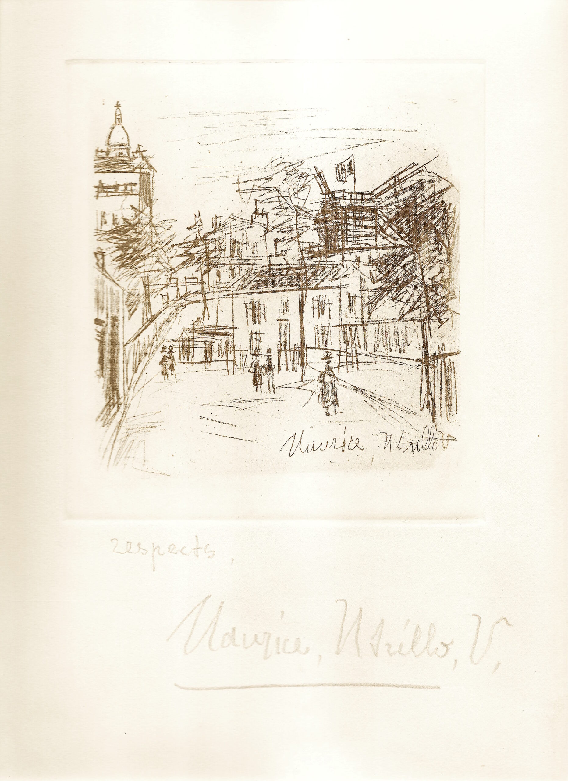 Amitiés De Montmartre by Maurice Utrillo