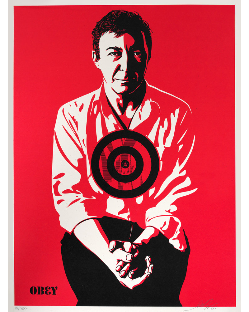 Jasper Johns (red) by Shepard Fairey