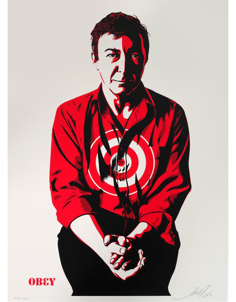 Jasper Johns (Yellow) by Shepard Fairey