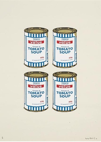 Soup Cans (quad) by Banksy