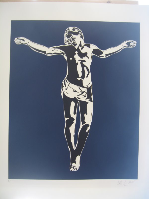 Jesus Blue by Blek Le Rat