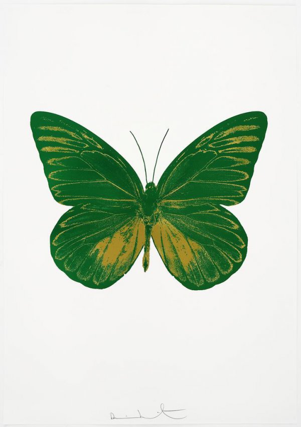 The Souls I – Emerald Green/oriental Gold by Damien Hirst