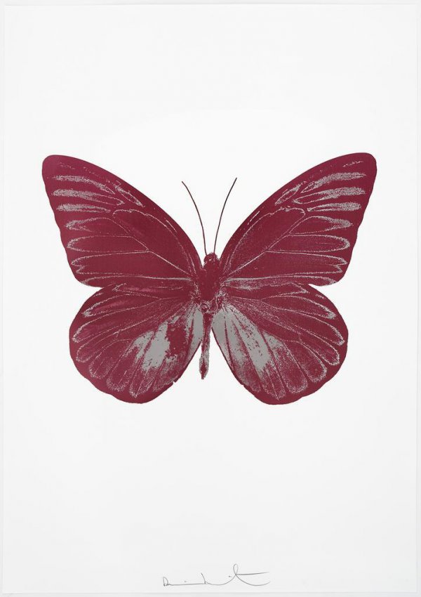 The Souls I – Loganberry Pink/silver Gloss by Damien Hirst