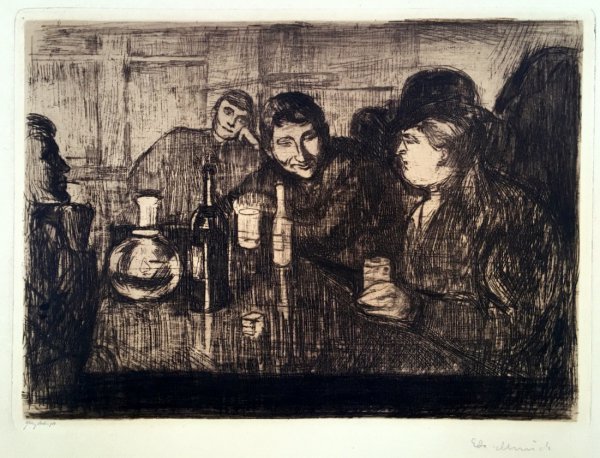 Kristiania Boheme I by Edvard Munch