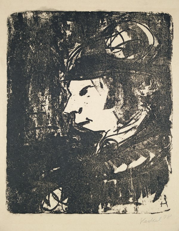 Frau Auf Der Strasse by Erich Heckel