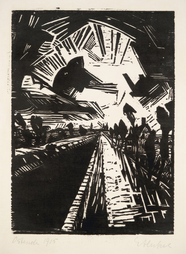 Gerader Kanal by Erich Heckel