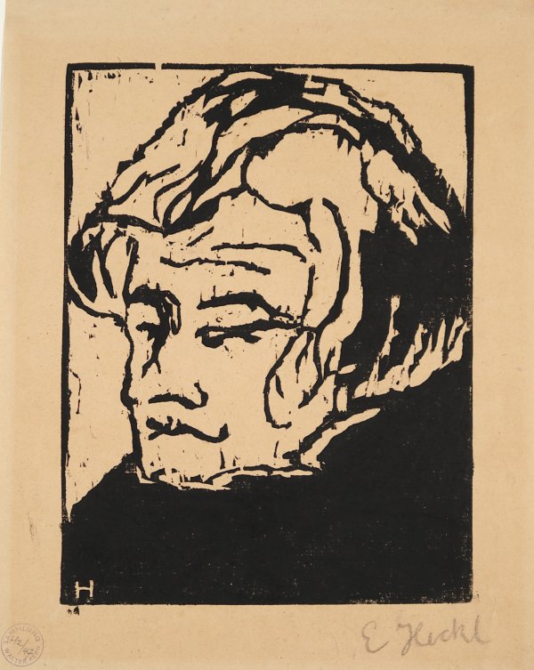 Kopf Des Geigers by Erich Heckel