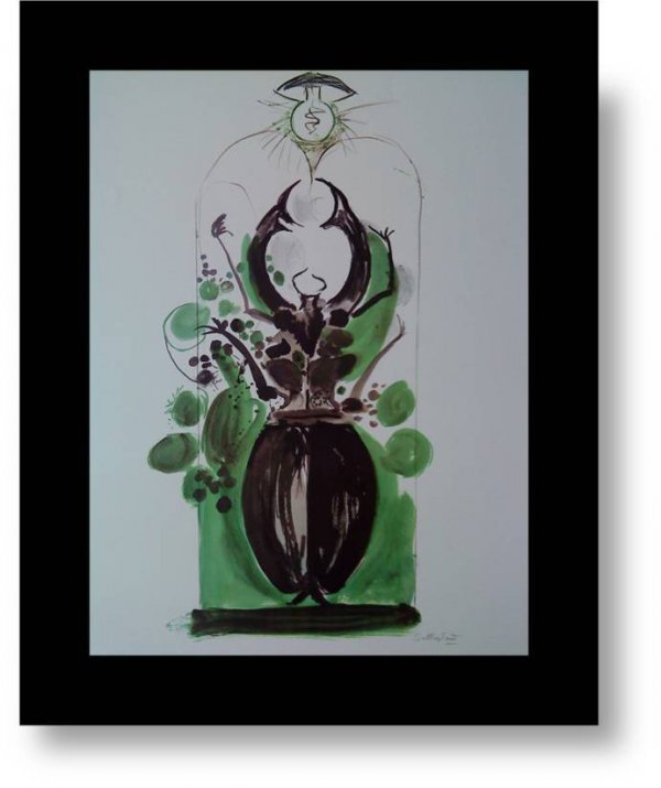 Beetle With Electric Lamp by Graham Sutherland