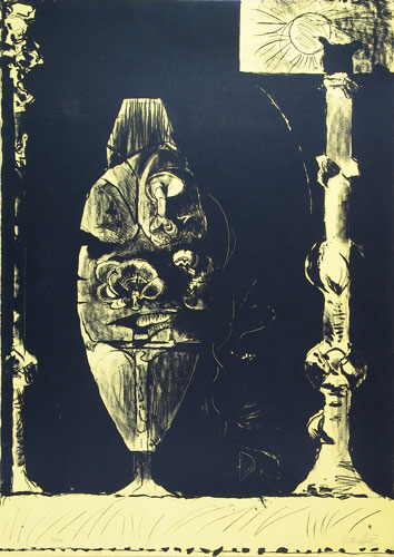 Standing Forms (yellow) by Graham Sutherland