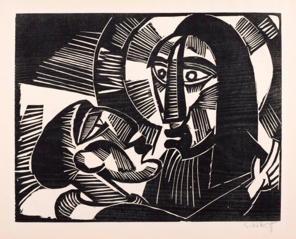 Christus und Judas by Karl Schmidt-Rottluff