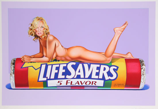 Five Flavor Funny (uma Thurman) by Mel Ramos