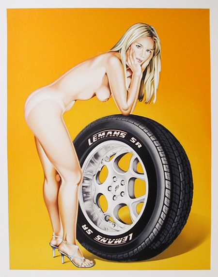 Tyra Tyre by Mel Ramos