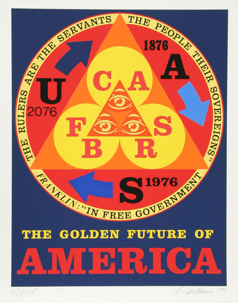 Golden Future Of America by Robert Indiana