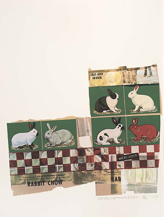 Rabbit Chow, From Chow Bags by Robert Rauschenberg