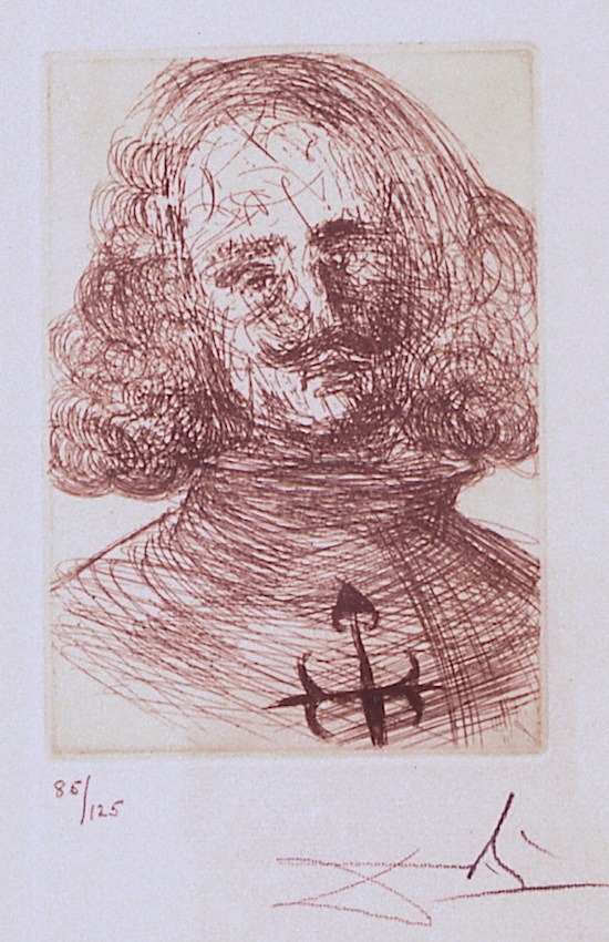 Velazquez From Five Spanish Immortals by Salvador Dalí