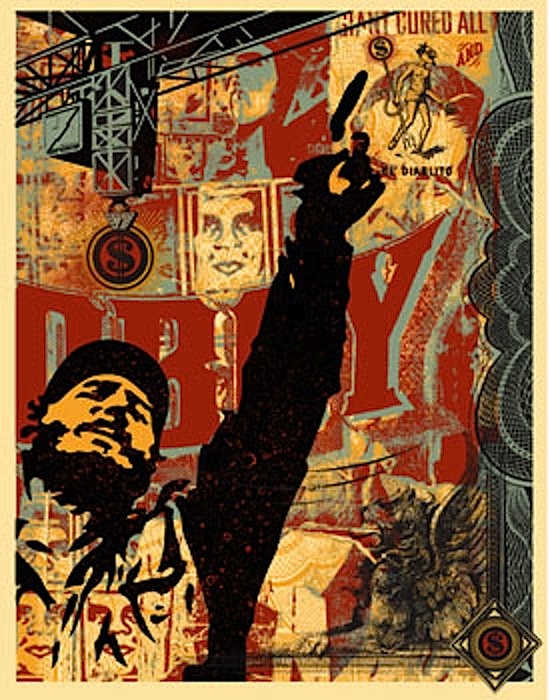 Castro Collage by Shepard Fairey