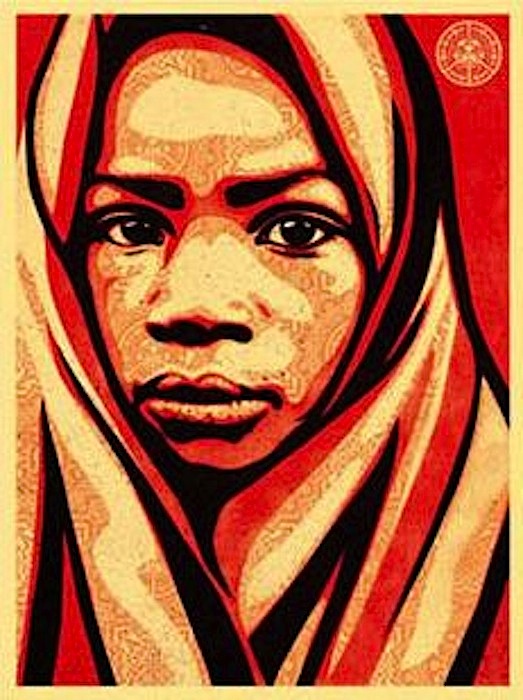 L.e.a.d. Uganda (blanket) by Shepard Fairey