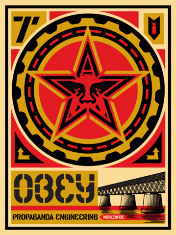 Propaganda Engineering Large Format by Shepard Fairey