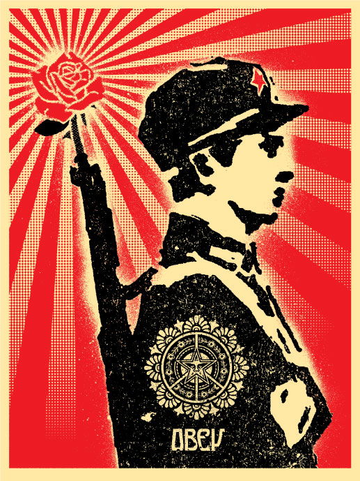 Rose Soldier by Shepard Fairey