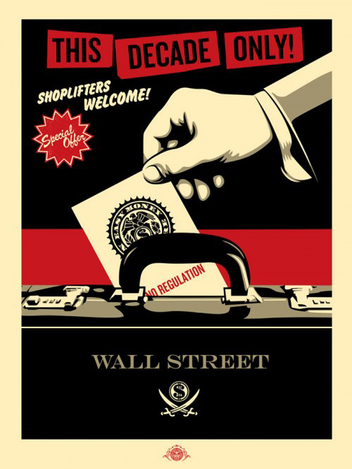 Shoplifters Welcome by Shepard Fairey