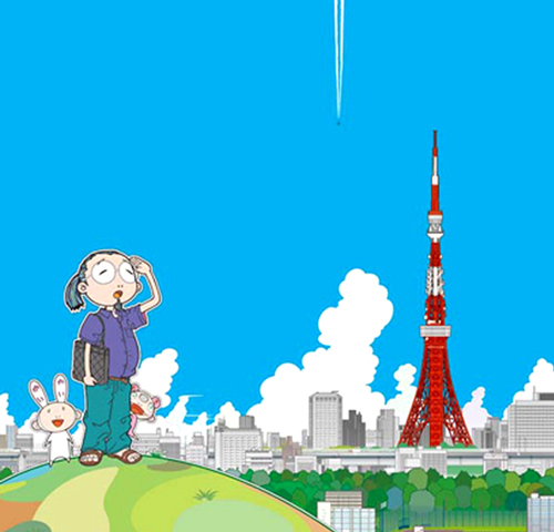 Tokyo Tower by Takashi Murakami