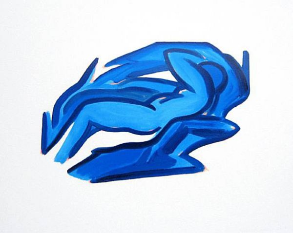 Blue Nude #4 by Tom Wesselmann