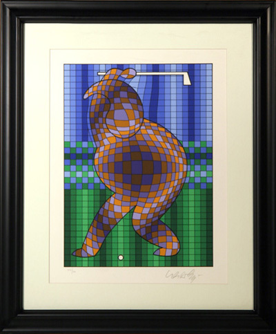 Golfer by Victor Vasarely