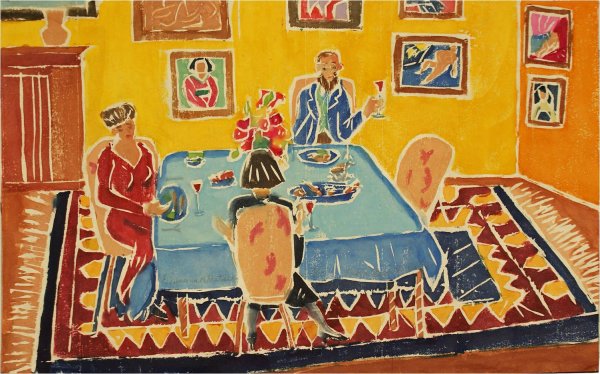 Dinner With Matisse by Aline Feldman