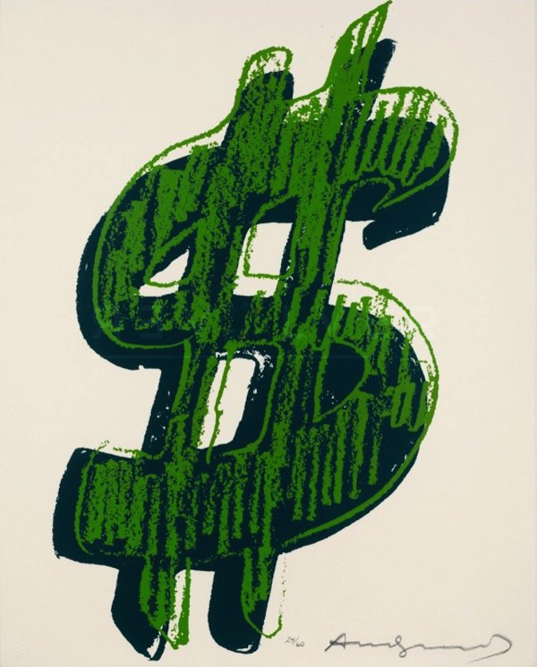 Dollar Sign, Green (fs Ii.278) by Andy Warhol