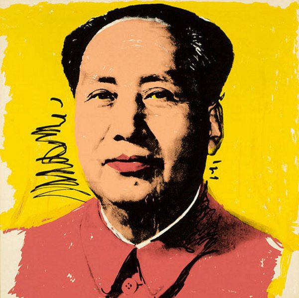 Mao, Yellow by Andy Warhol