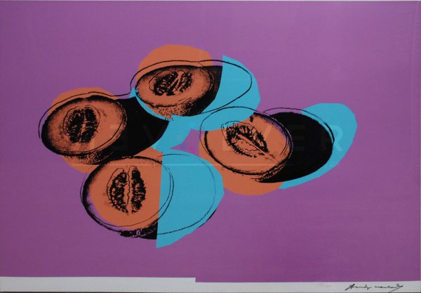 Space Fruit: Cantaloupes Ii 198 by Andy Warhol