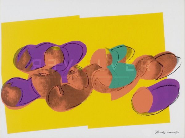 Space Fruits: Peaches (fs Ii.202) by Andy Warhol