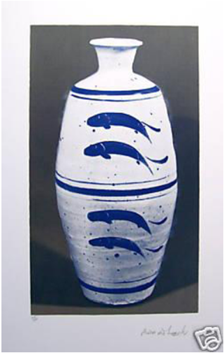 Four Fish Vase by Bernard Leach