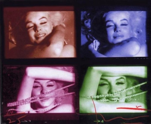 Marilyn Monroe Contact Sheet by Bert Stern