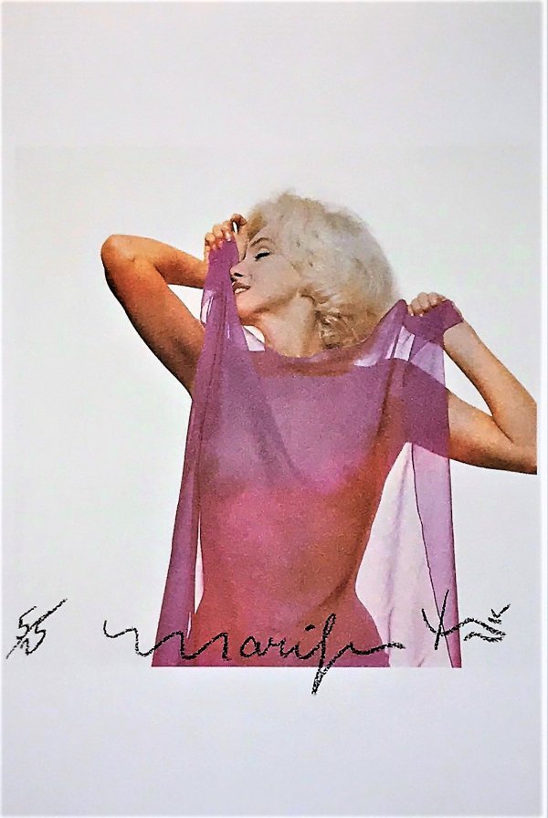 Marilyn: Pink Scarf by Bert Stern