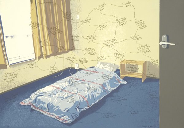 Space (in/out) In An Empty Bedroom by Beth Campbell