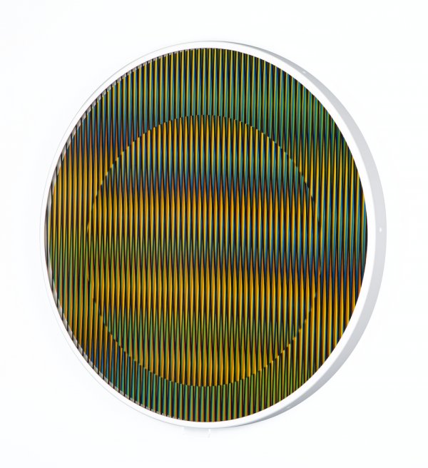 Chromointerference Manipulable Circulaire B by Carlos Cruz-Diez