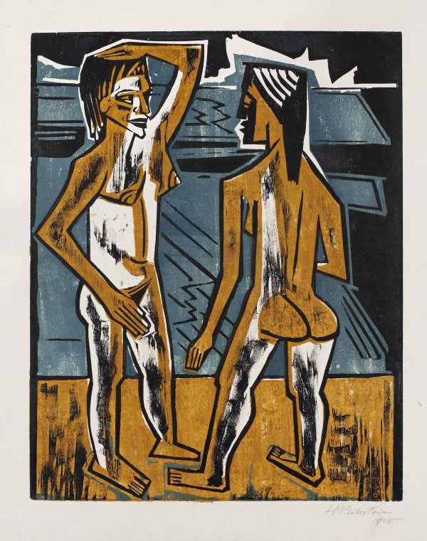 Zwiesprache (Dialogue or Interaction) by Max Pechstein