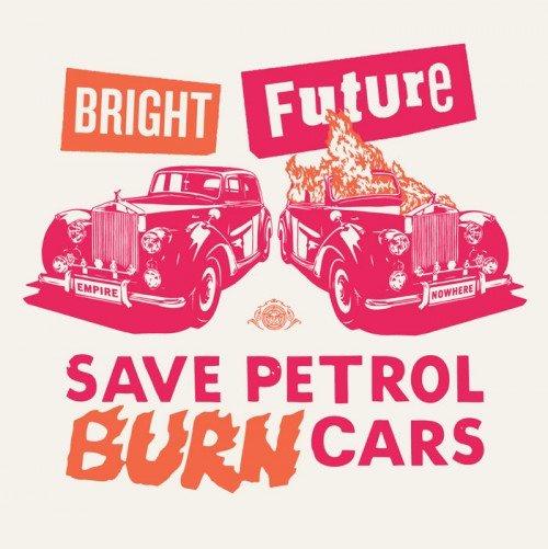 Bright Future (pink/orange) by Jamie Reid & Shepard Fairey