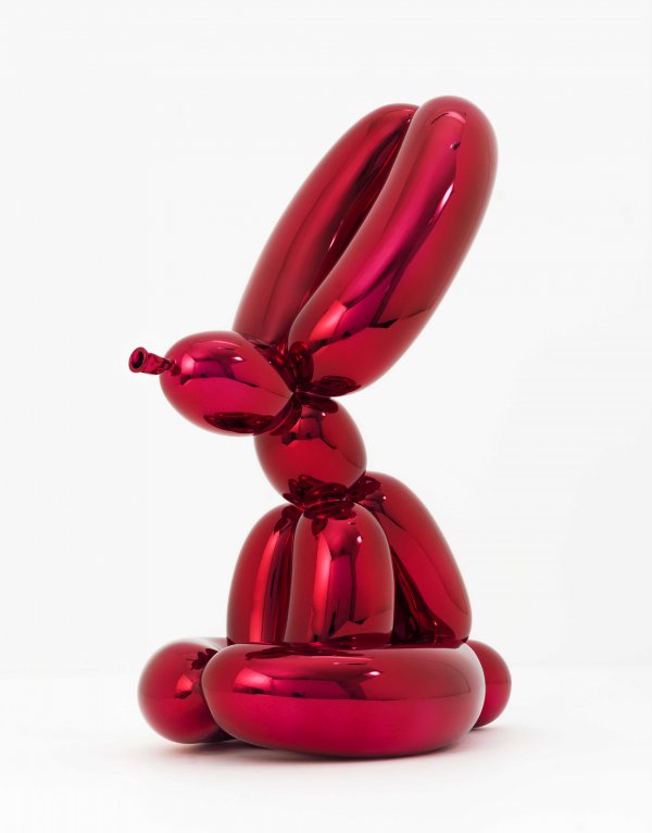 Red Balloon Rabbit by Jeff Koons