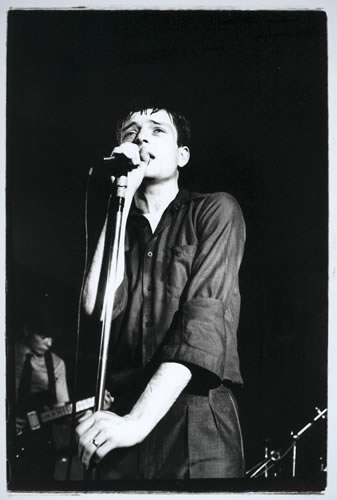 8.Ian Curtis, Joy Division, The Factory Hulme by Kevin Cummins