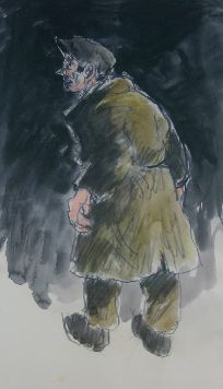 Old Farmer by Kyffin Williams