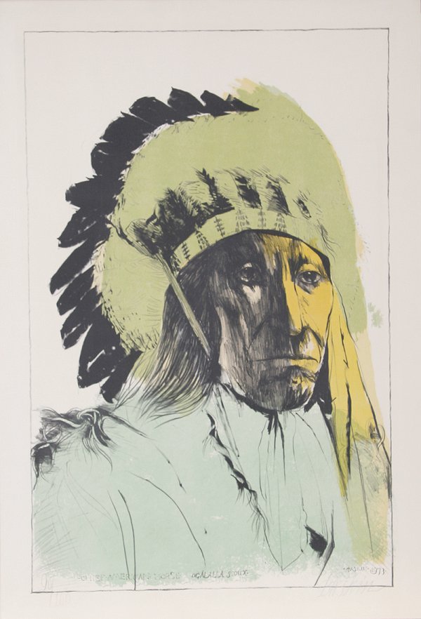 Chief American Horse – Oglalla Sioux by Leonard Baskin