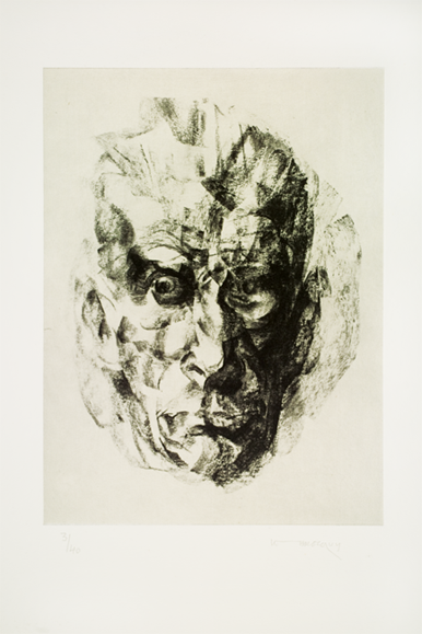 Image Of Samuel Beckett by Louis Le Brocquy